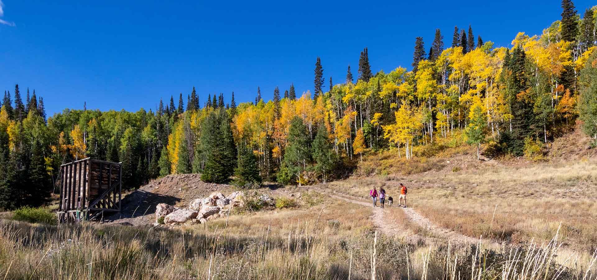Jans Expert leading a guided hiking tour in Park City, UT.