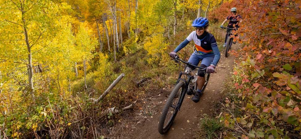 Andrea Putt Mountain Biking in Park City, UT