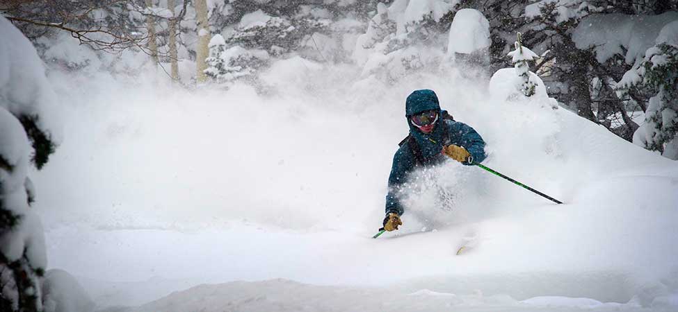 Backcountry skiing in Utah.
