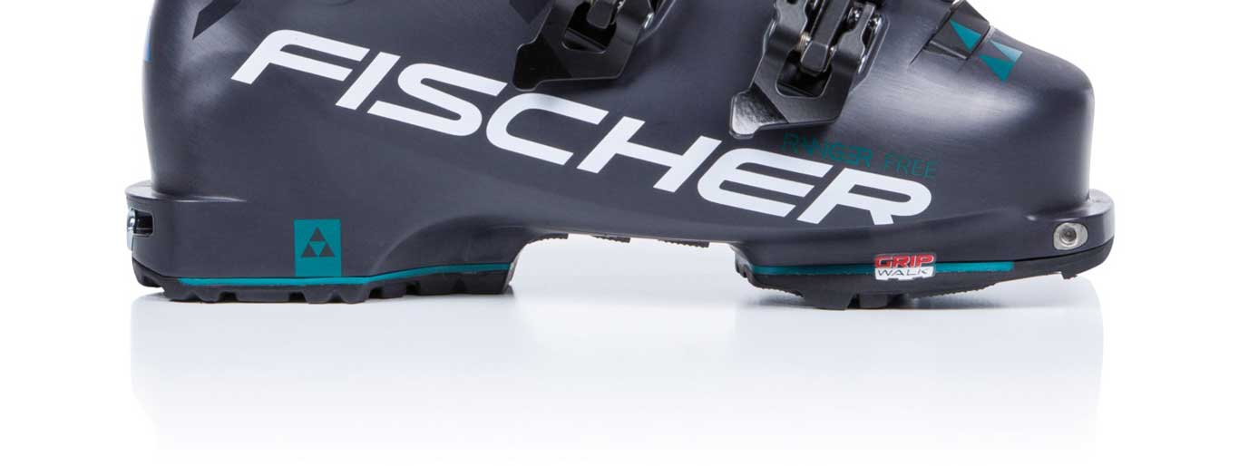 Fischer ski boot with a GripWalk sole.