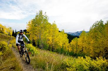 Jared Gundry Mountain Biking in Park City, Utah
