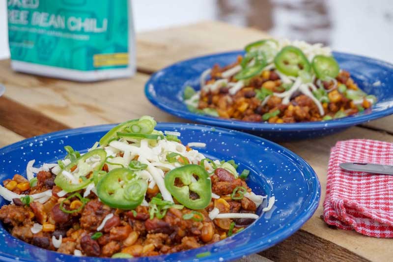 A simple and delicious plate of chili. Image courtesy of Good To-Go.