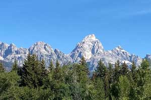 The east face of the Grand Teton, WY