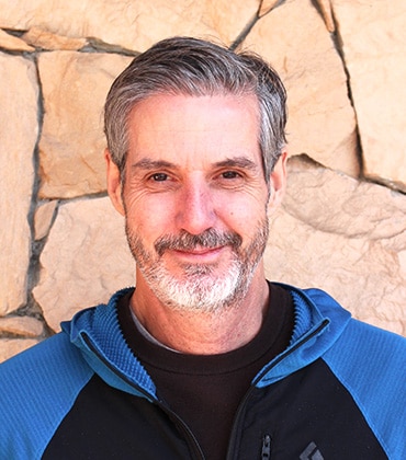 Headshot of Jans Snow Park manager and White Pine Touring summer manager, Matt Mecham