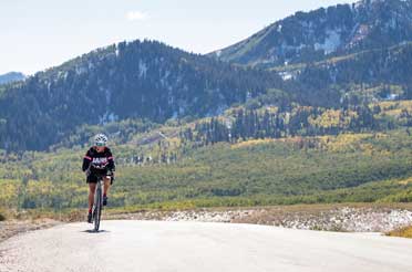Caron Keim Road Biking in Park City, Utah