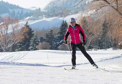 Betsy Bothe cross-country skiing