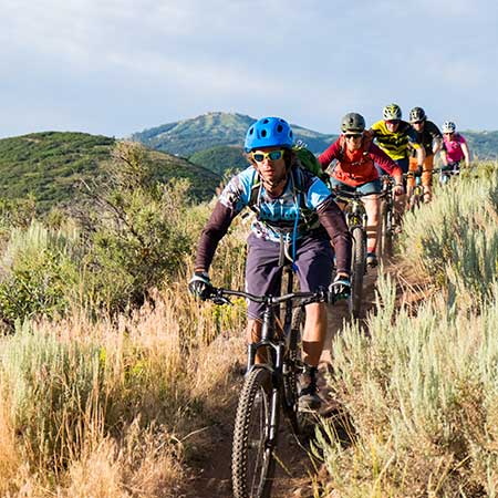 Round Valley trail network in Park City, UT