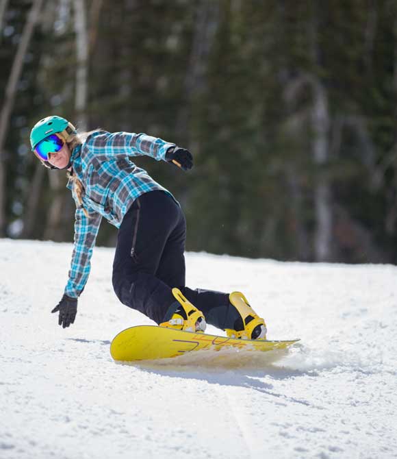Snowboarding with jans.com in Park City, UT
