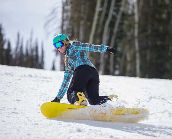 Snowboarding in Park City, UT