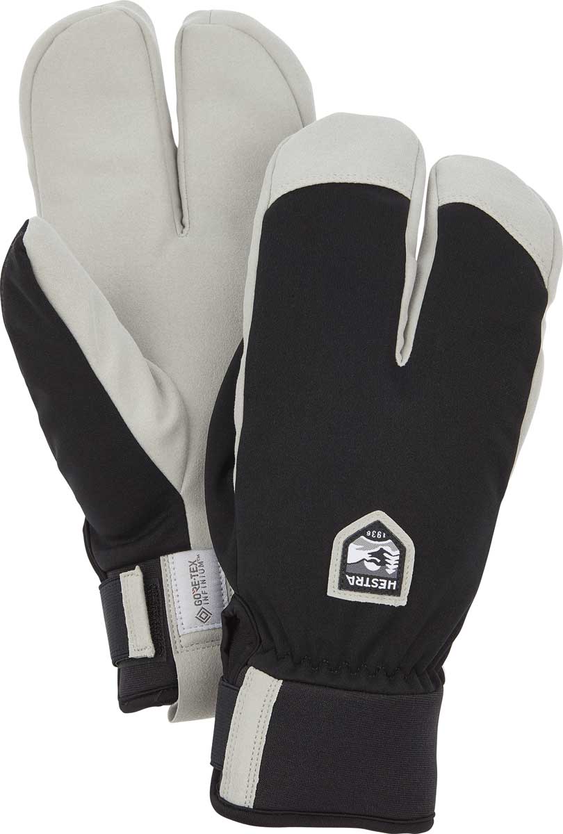 Hestra Windstopper Wool Terry Split Mitten - Black - 7