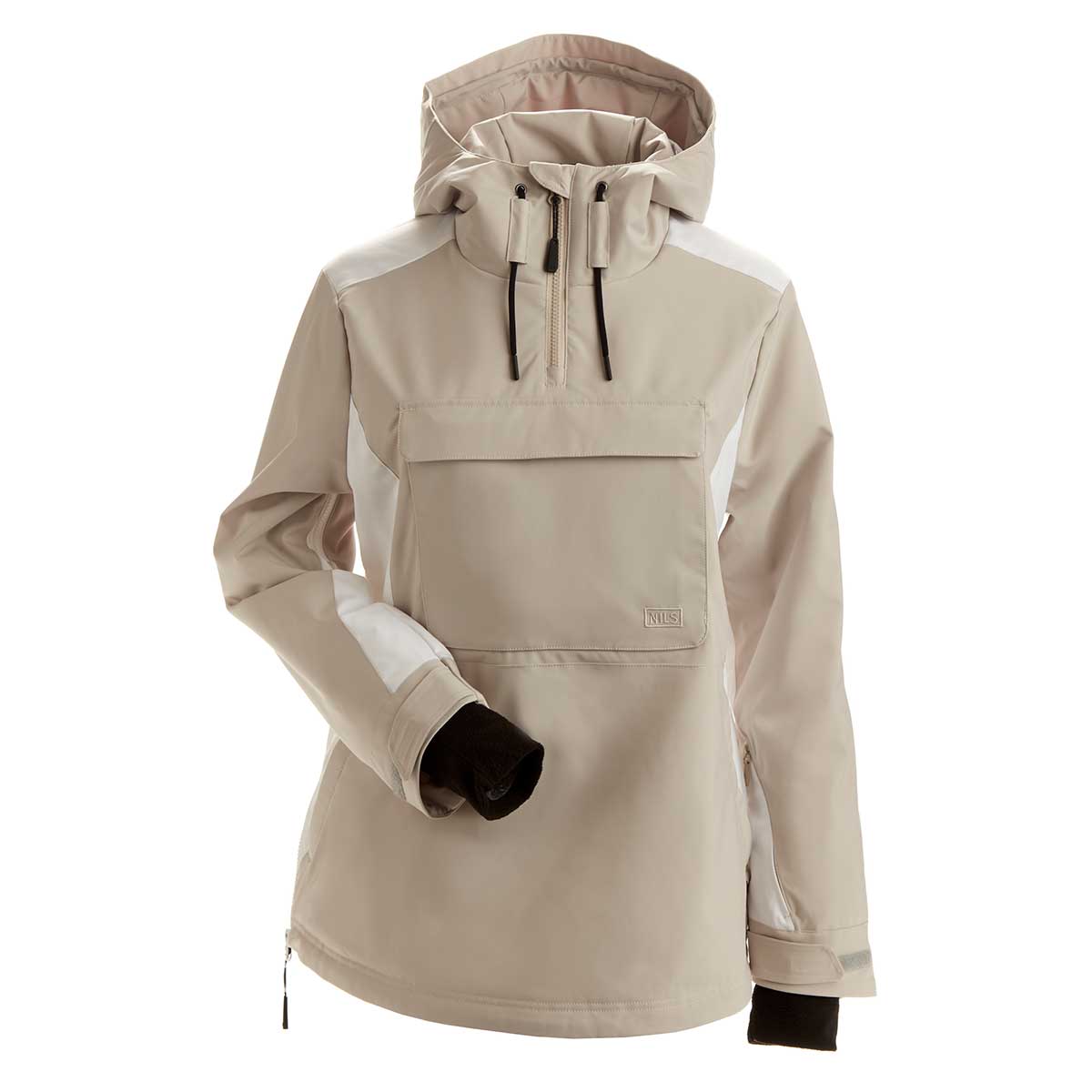 NILS Brighton 1/4 Zip Anorak - Women's - Sandstone and White - 6