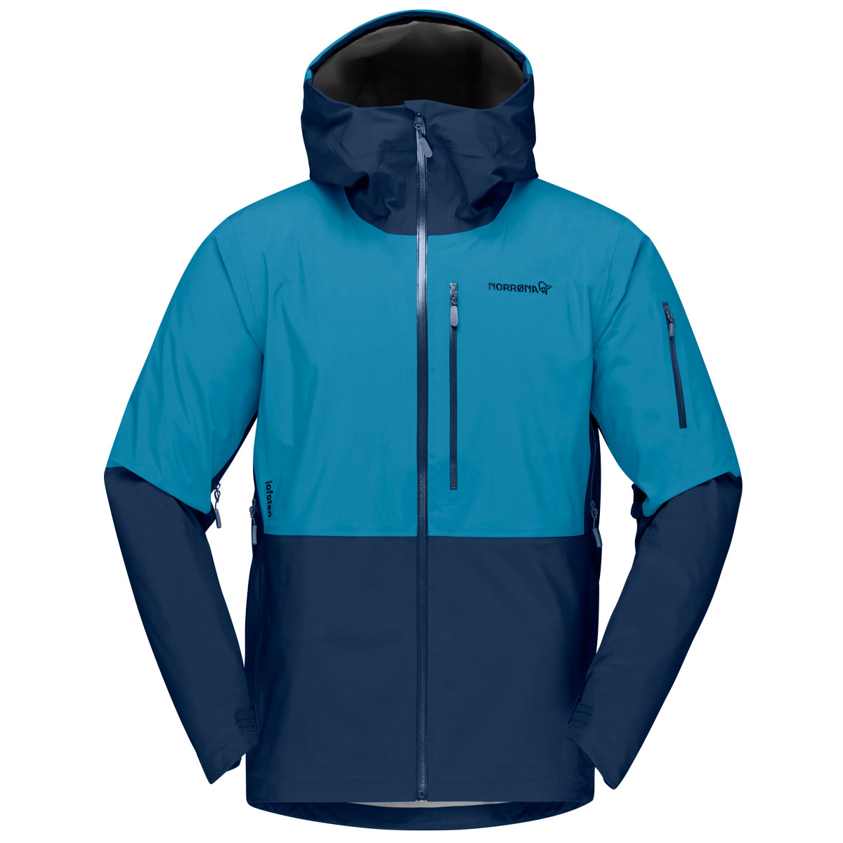 Norrona Lofoten Gore-Tex Jacket - Men's - Hawaiian Surf and Indigo Night - S