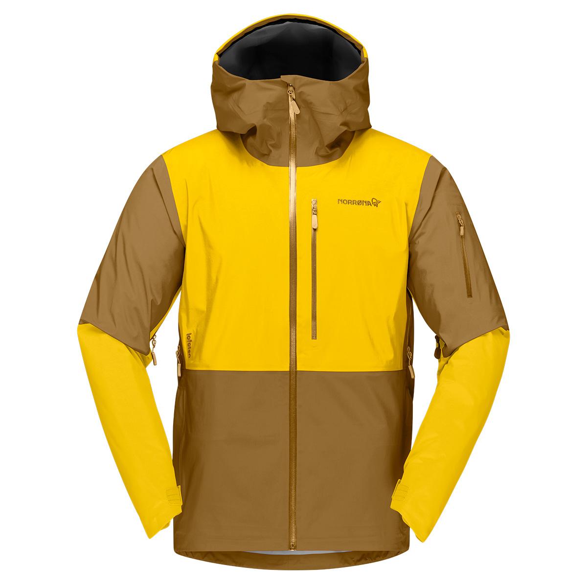 Norrona Lofoten Gore-Tex Jacket - Men's - Sulphur and Camelflage - 2XL