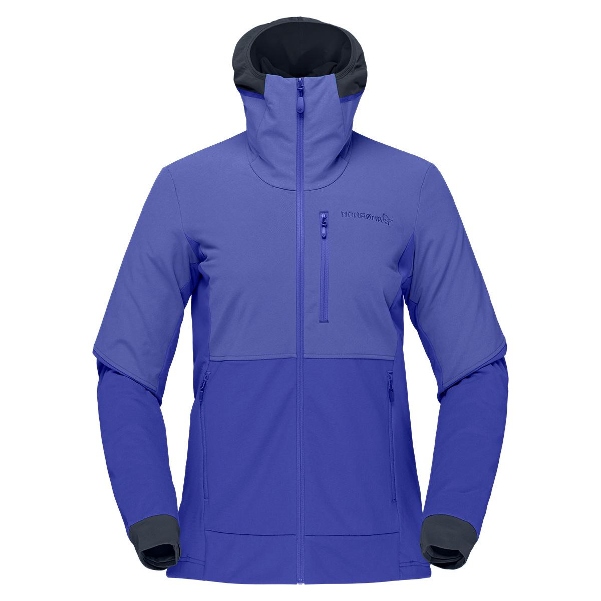 Norrona Lofoten Hiloflex 200 Hooded Jacket - Women's - Violet Storm and Royal Blue - M