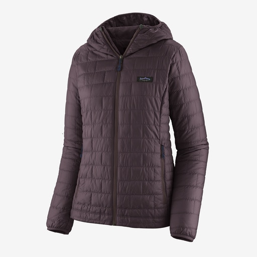 Patagonia Nano Puff Fitz Roy Trout Hoody - Women's - Obsidian Plum - M