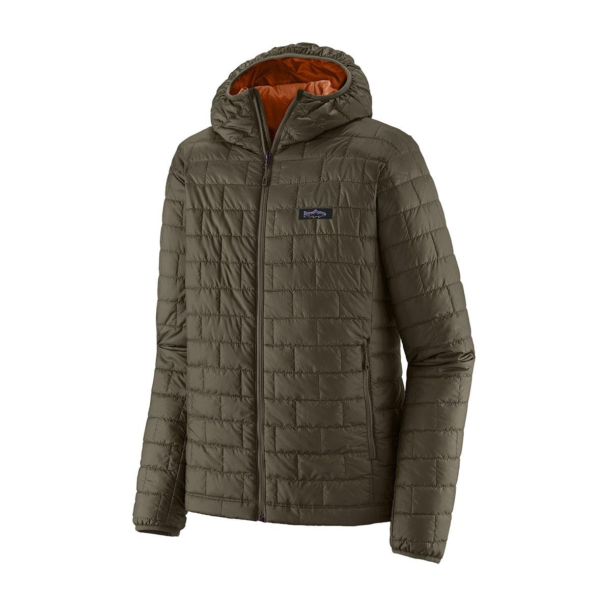 Patagonia Nano Puff Fitz Roy Trout Hoody - Men's - Pine Needle Green - 2XL
