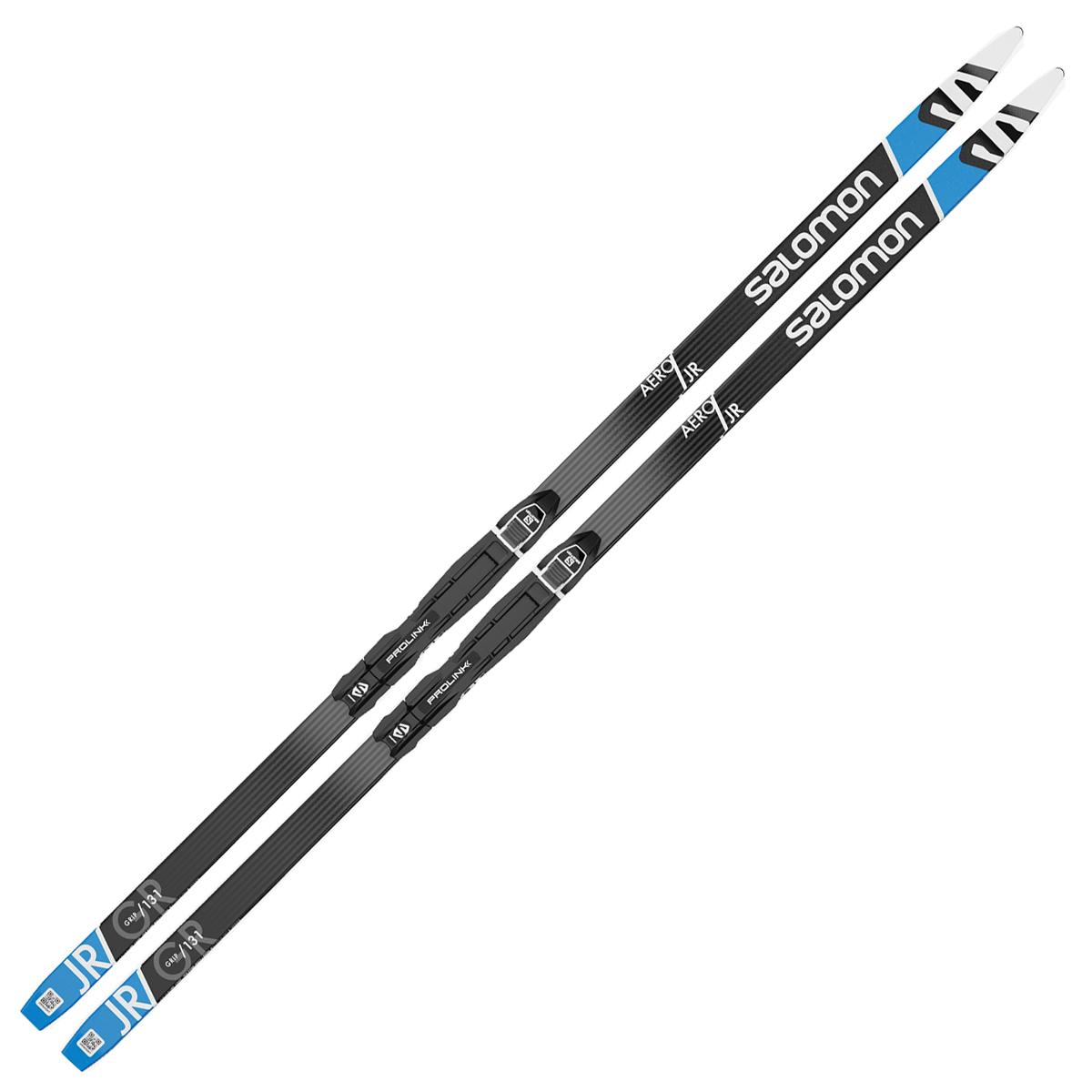 Salomon Aero Grip Jr PM Prolink XC ACC Ski with Binding - Kids' - One Color - 111