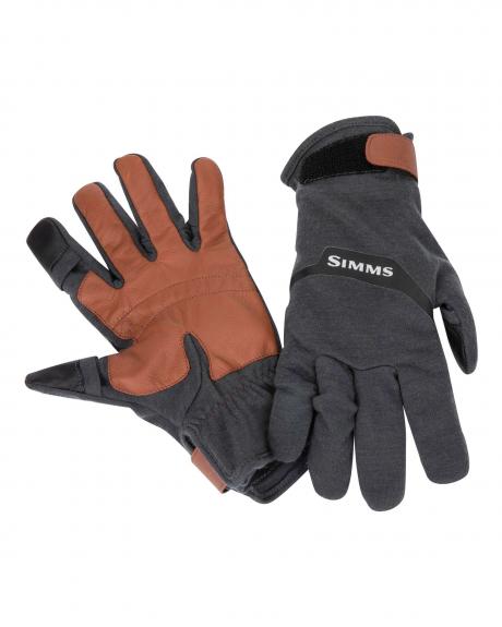 Simms Lightweight Wool Flex Glove - Carbon - L
