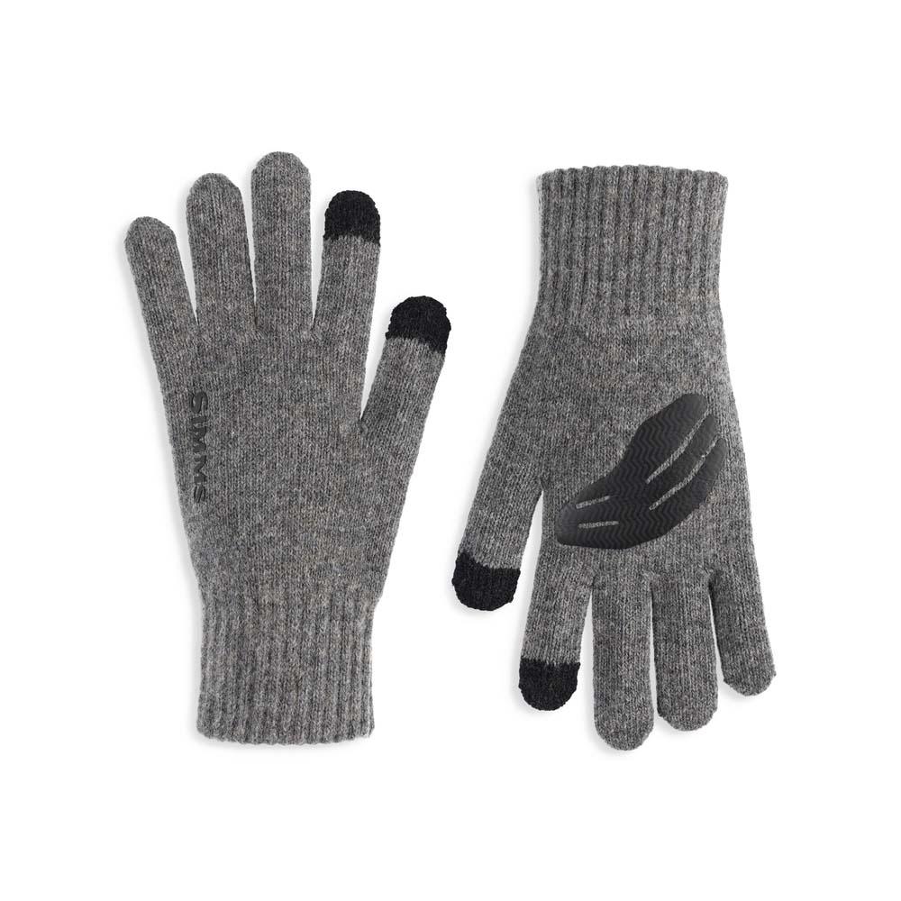 Simms Wool Full Finger Glove - Steel - S/M