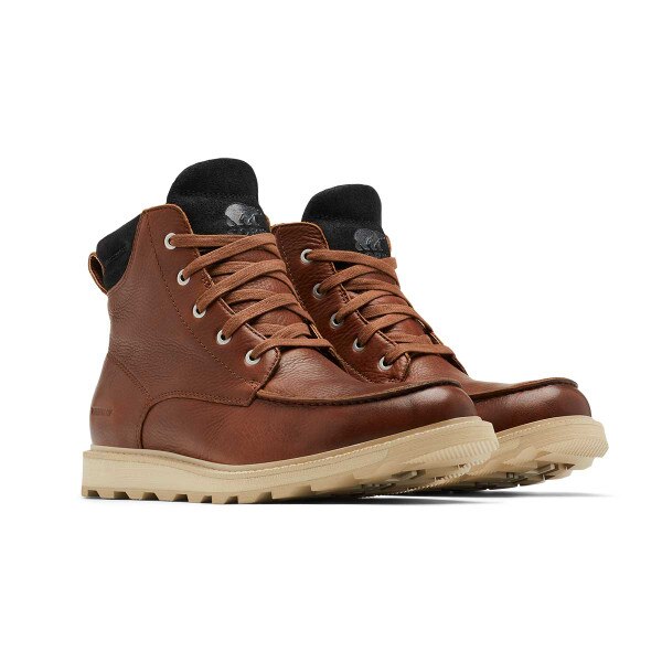 sorel men's madson moc toe waterproof