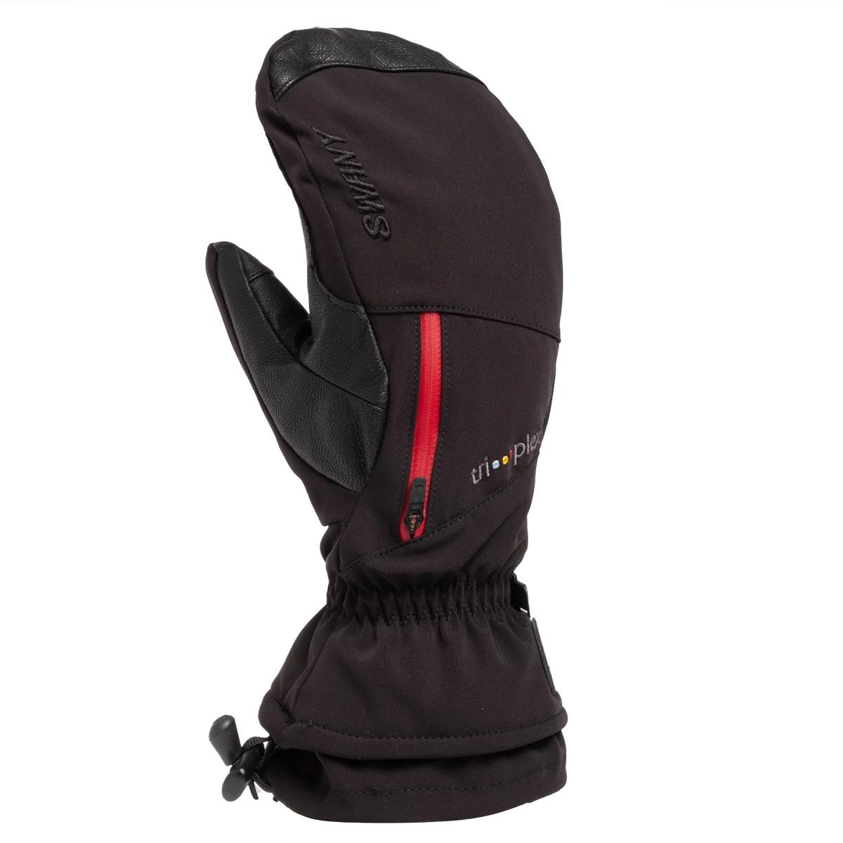 Swany Falcon Mitt - Women's - Black with Red Zipper - L
